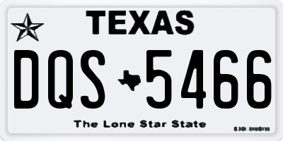 TX license plate DQS5466