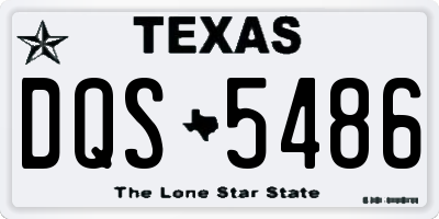 TX license plate DQS5486