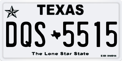 TX license plate DQS5515