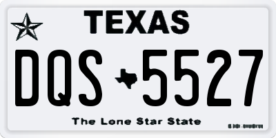 TX license plate DQS5527