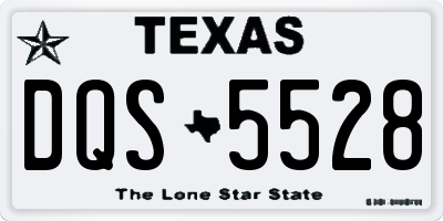 TX license plate DQS5528