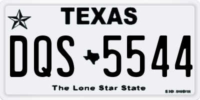 TX license plate DQS5544