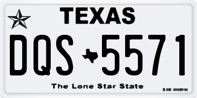 TX license plate DQS5571