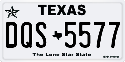 TX license plate DQS5577