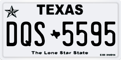 TX license plate DQS5595