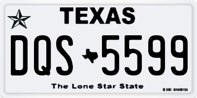 TX license plate DQS5599
