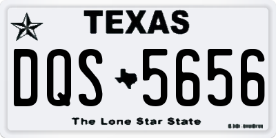 TX license plate DQS5656