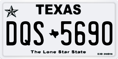 TX license plate DQS5690