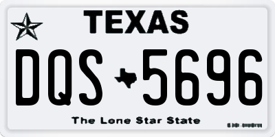 TX license plate DQS5696