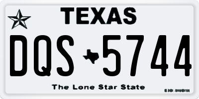 TX license plate DQS5744