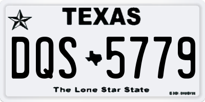 TX license plate DQS5779