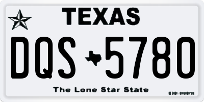 TX license plate DQS5780