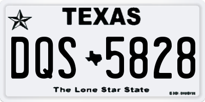 TX license plate DQS5828