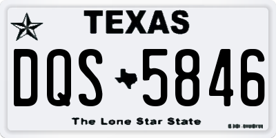 TX license plate DQS5846