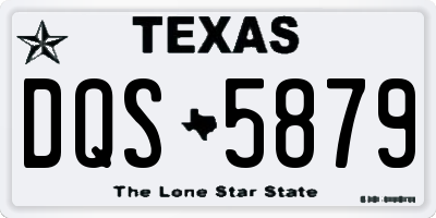 TX license plate DQS5879