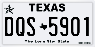 TX license plate DQS5901