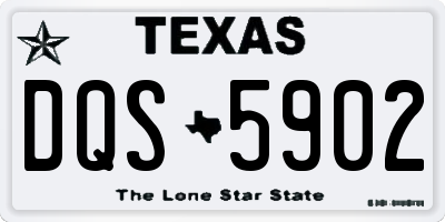 TX license plate DQS5902