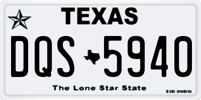 TX license plate DQS5940