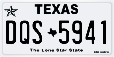 TX license plate DQS5941