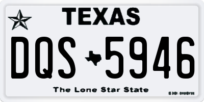 TX license plate DQS5946