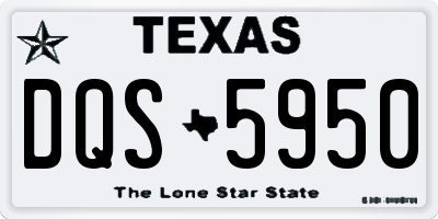 TX license plate DQS5950