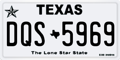 TX license plate DQS5969