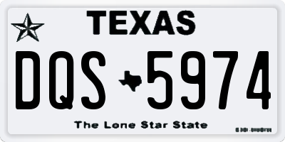 TX license plate DQS5974