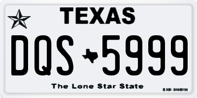 TX license plate DQS5999