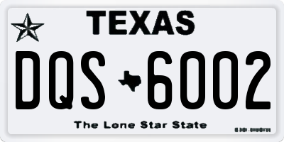 TX license plate DQS6002