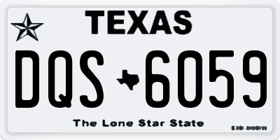 TX license plate DQS6059