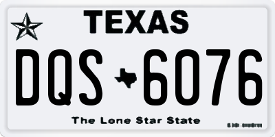 TX license plate DQS6076