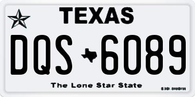 TX license plate DQS6089