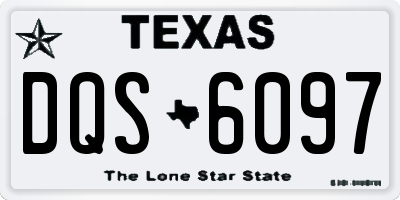 TX license plate DQS6097