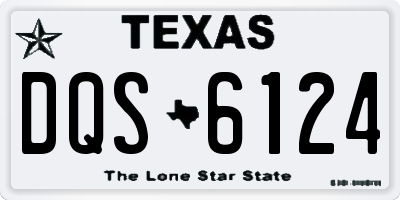 TX license plate DQS6124