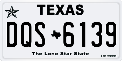TX license plate DQS6139