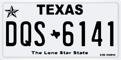 TX license plate DQS6141