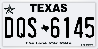 TX license plate DQS6145