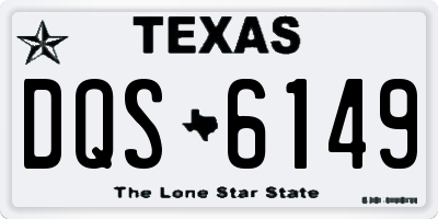 TX license plate DQS6149