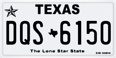 TX license plate DQS6150