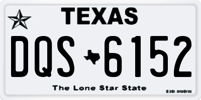 TX license plate DQS6152