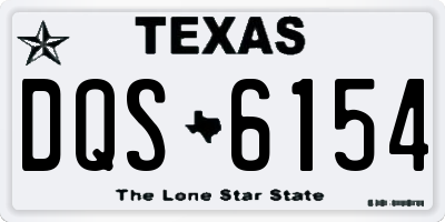TX license plate DQS6154