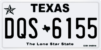 TX license plate DQS6155