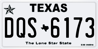 TX license plate DQS6173
