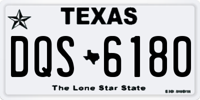 TX license plate DQS6180