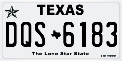 TX license plate DQS6183