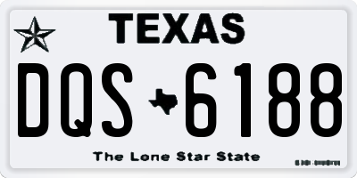 TX license plate DQS6188