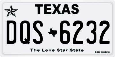 TX license plate DQS6232