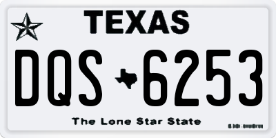 TX license plate DQS6253