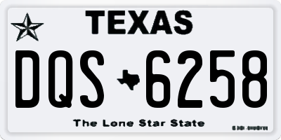 TX license plate DQS6258