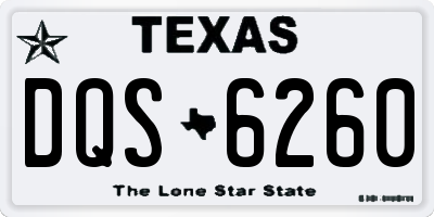 TX license plate DQS6260